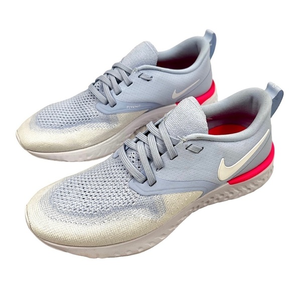 NIKE Odyssey React 2 Flyknit Running Trainers Sneakers Shoes - Picture 2 of 8